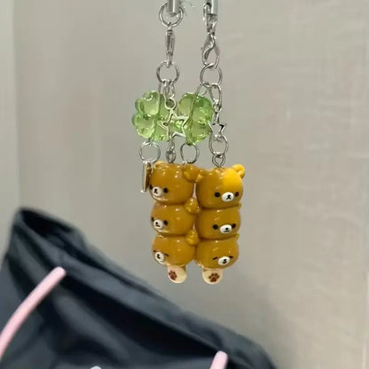 1 Count Tanghulu Bear Super Cute Phone Chain Charm & CCD Pendant, Phone Charms, Mobile Phone Accessories, Cell Phone Accessories, Phone Accessories, Phone Decoration, Ideal Gift for Friends and a Perfect Choice for Valentine'S Day