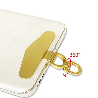 360° Rotation Phone Tether Tab, 2 Counts Phone Case Tether Tab, Cellphone Anti-Lost Fixed Gasket Clip, Phone Accessories for Women & Men, Smartphone Accessories