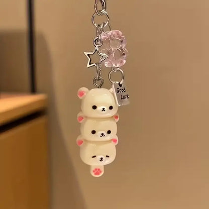 1 Count Tanghulu Bear Super Cute Phone Chain Charm & CCD Pendant, Phone Charms, Mobile Phone Accessories, Cell Phone Accessories, Phone Accessories, Phone Decoration, Ideal Gift for Friends and a Perfect Choice for Valentine'S Day