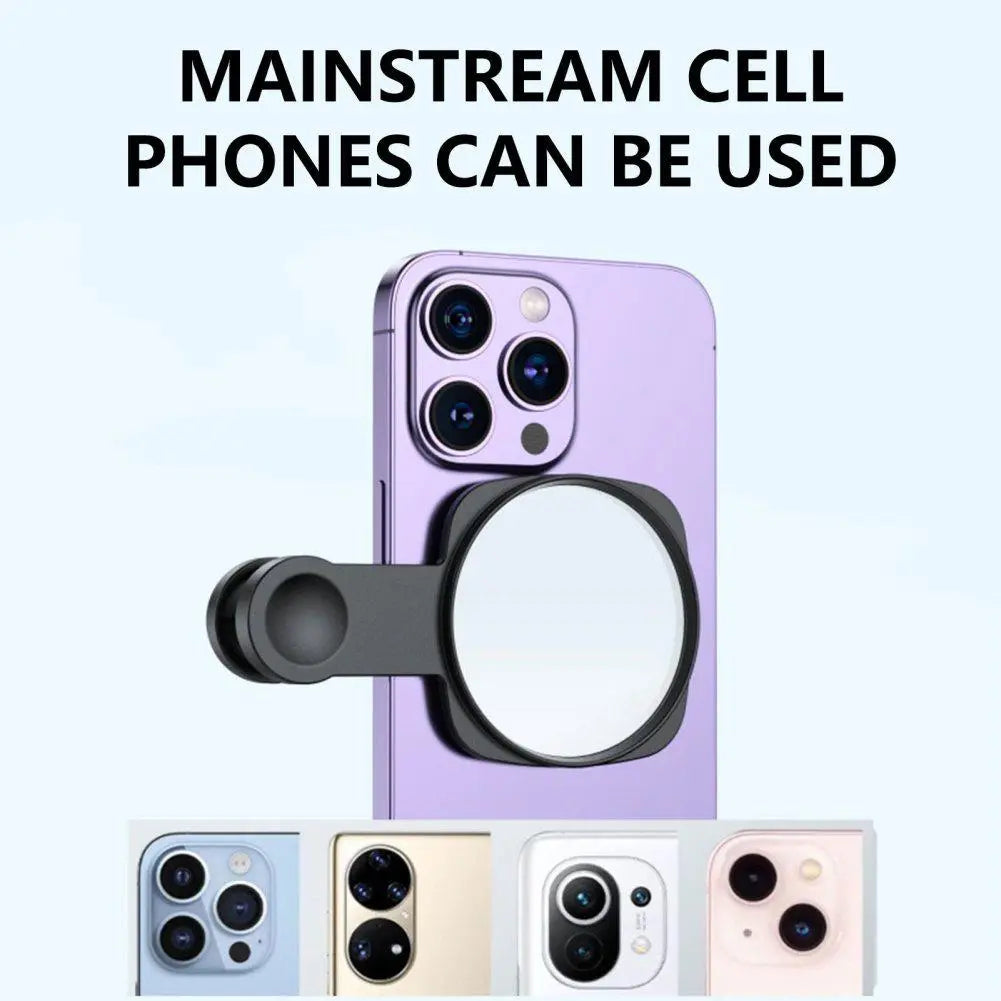 Phone Camera Mirror, Phone Clip-On Design Selfie Mirror, Selfie Accessories for Women & Girls, Fashion Phone Accessories
