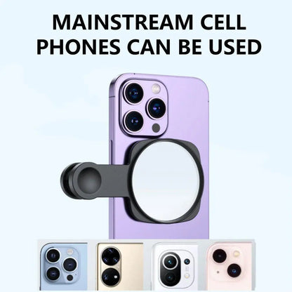 Phone Camera Mirror, Phone Clip-On Design Selfie Mirror, Selfie Accessories for Women & Girls, Fashion Phone Accessories