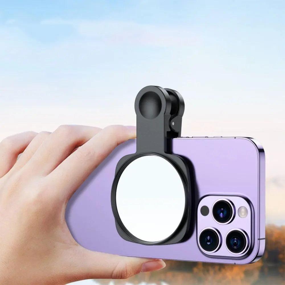 Phone Camera Mirror, Phone Clip-On Design Selfie Mirror, Selfie Accessories for Women & Girls, Fashion Phone Accessories