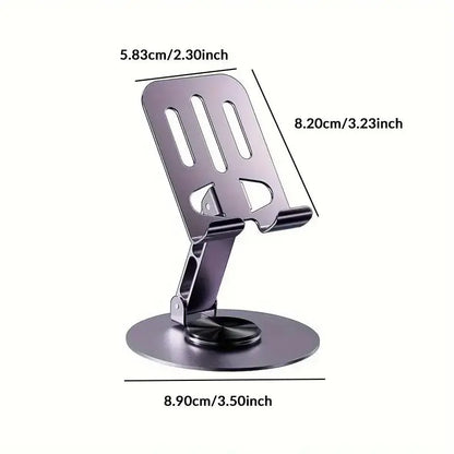 360° Swivel Metal Desk Tabletop Phone Holder, Foldable Adjustable Phone Holder, Phone Accessories for Home Office, Phone Holder Design, Adjustable Phone Stand