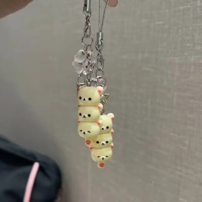1 Count Tanghulu Bear Super Cute Phone Chain Charm & CCD Pendant, Phone Charms, Mobile Phone Accessories, Cell Phone Accessories, Phone Accessories, Phone Decoration, Ideal Gift for Friends and a Perfect Choice for Valentine'S Day