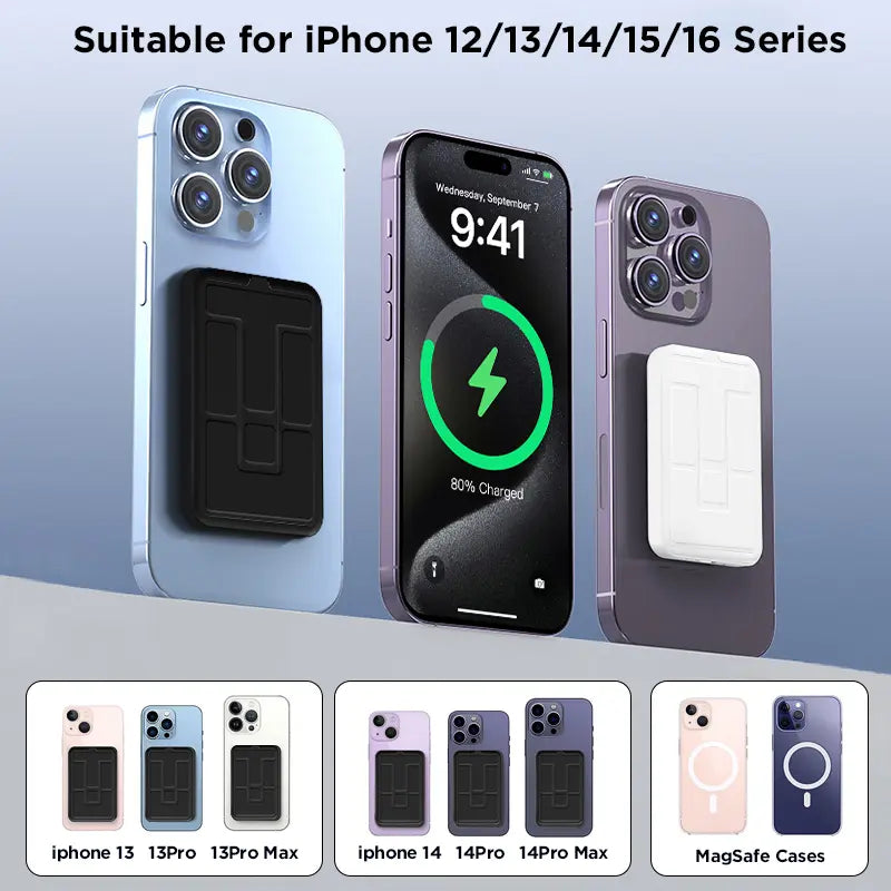 10000Mah Magnetic Power Bank Wireless Portable Charger with USB-C Cable LED Display Foldable Battery Pack for Iphone18/17/ 16/15/14/13/12/Pro/Pro Max Series 