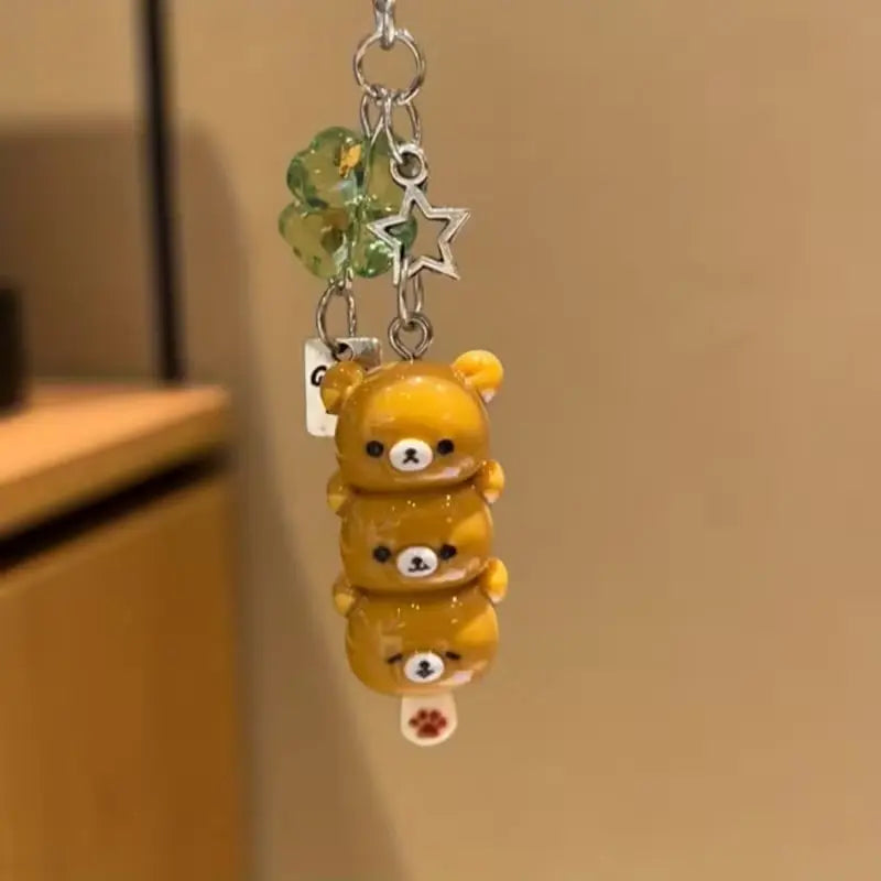 1 Count Tanghulu Bear Super Cute Phone Chain Charm & CCD Pendant, Phone Charms, Mobile Phone Accessories, Cell Phone Accessories, Phone Accessories, Phone Decoration, Ideal Gift for Friends and a Perfect Choice for Valentine'S Day