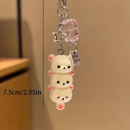 1 Count Tanghulu Bear Super Cute Phone Chain Charm & CCD Pendant, Phone Charms, Mobile Phone Accessories, Cell Phone Accessories, Phone Accessories, Phone Decoration, Ideal Gift for Friends and a Perfect Choice for Valentine'S Day
