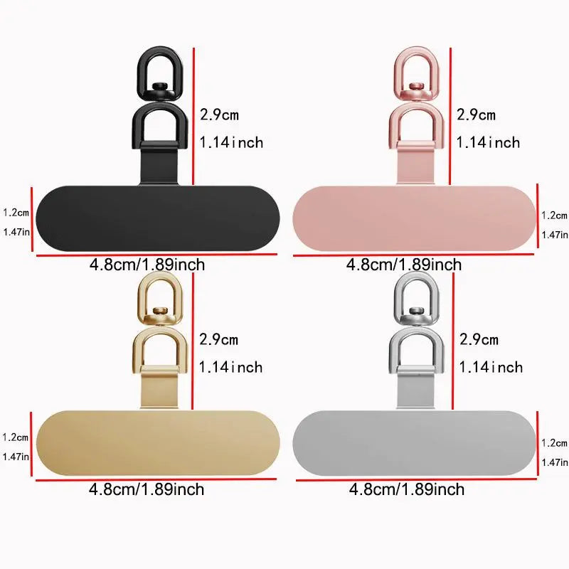 360° Rotation Phone Tether Tab, 2 Counts Phone Case Tether Tab, Cellphone Anti-Lost Fixed Gasket Clip, Phone Accessories for Women & Men, Smartphone Accessories
